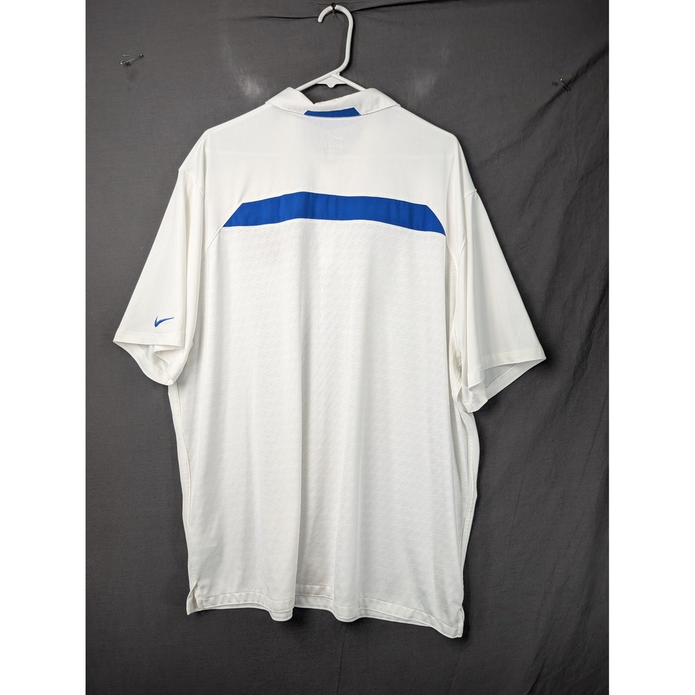 Nike Mens Georgia Tech Yellow Jackets FB Coaches Polo White XXL‎ Dri-FIT 6226